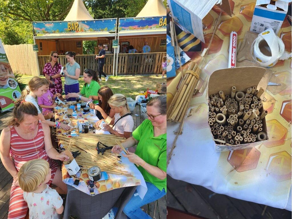 Insectenhotels maken met Code Groen tijdens Zomerterras Next